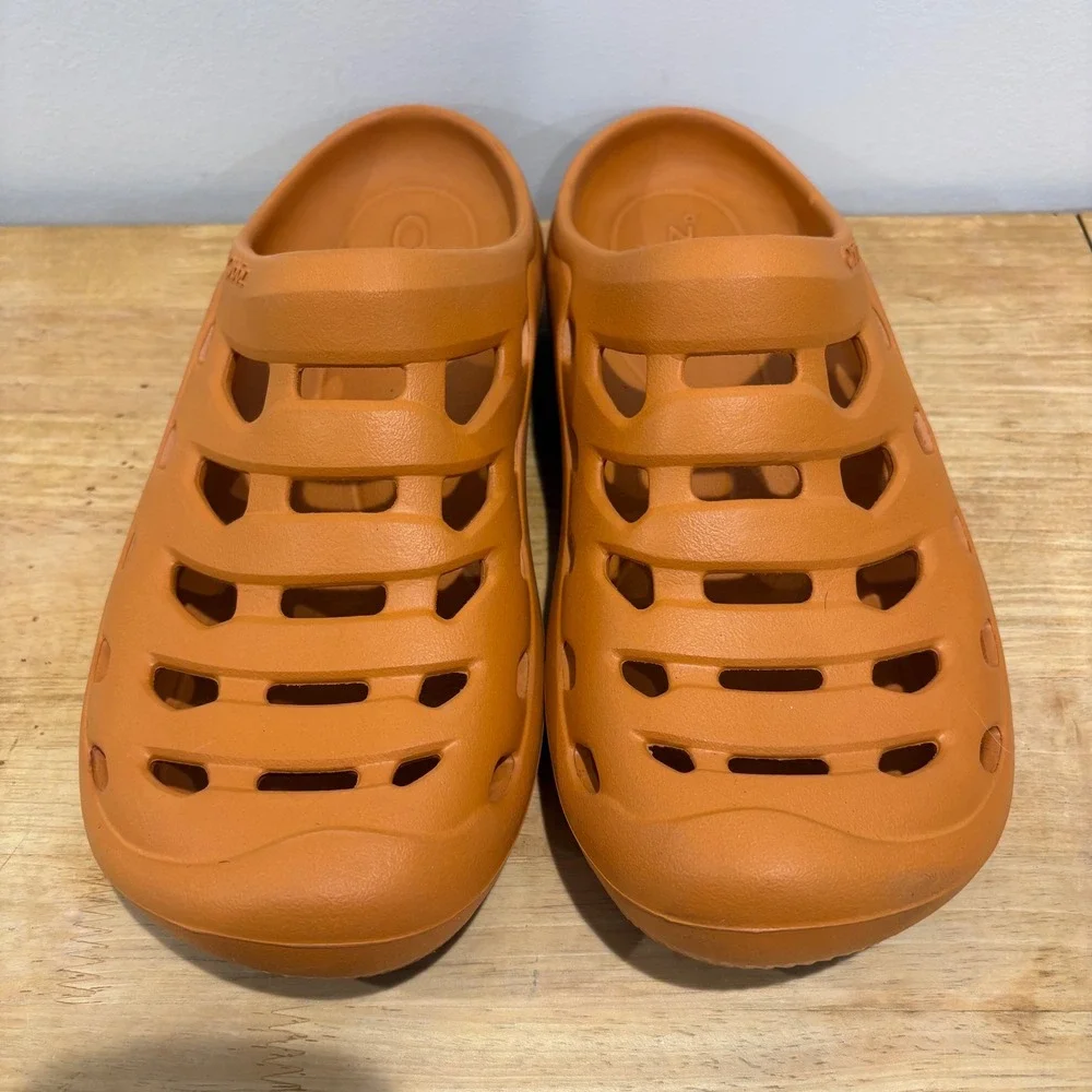 Oboz Whakatapu Recovery Clog Slides Mens Orange Size 12 Comfort Slip On Shoes